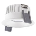 Ledvance LED  SPOT FIX Aluminium White 8W 640lm 36D - 927 Extra Warm White | Cutout 68mm - IP44 - Best Colour Rendering -  Dimmable