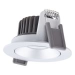Ledvance LED  SPOT ADJUST Aluminium Silver 8W 680lm 36D - 930 Warm White | Cutout 68mm - IP20 - Best Colour Rendering -  Dimmable