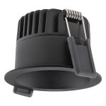 Ledvance LED  SPOT DARKLIGHT Aluminium Black 8W 640lm 36D - 927 Extra Warm White | Cutout 68mm - IP44 - Best Colour Rendering -  Dimmable