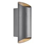 Nordlux Nico Outdoor Wall Light Aluminium Anthracite | Suitable for 2x GU10