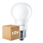 Multipack 10x Philips Corepro LEDbulb E27 Pear Frosted 8W 806lm - 830 Warm White | Replaces 60W