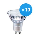 Multipack 10x Philips MASTER Value LEDspot GU10 PAR16 4.9W 355lm 60D - 927 Extra Warm White | Best Colour Rendering - Dimmable - Replaces 50W