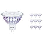 Multipack 10x Philips Master Value LEDspot GU5.3 MR16 7.5W 630lm 60D - 930 Warm White | Best Colour Rendering - Dimmable - Replaces 50W