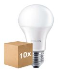 Multipack 10x Philips Corepro LEDbulb E27 Pear Frosted 13W 1521lm - 830 Warm White | Replaces 100W