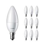 Multipack 10x Philips Corepro LEDcandle E14 Frosted 5W 470lm - 827 Extra Warm White | Replaces 40W