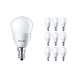 Multipack 10x Philips Corepro LEDluster E14 Ball Frosted 5W 470lm - 827 Extra Warm White | Replaces 40W
