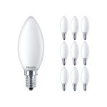 Multipack 10x Philips Corepro LEDcandle E14 Frosted 2.2W 250lm - 827 Extra Warm White | Replaces 25W
