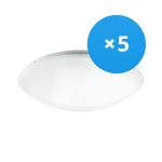 Multipack 5x Noxion LED Bulkhead Corido White 18W 1386lm - 830 Warm White | 360mm - IP44