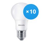 Multipack 10x Philips Corepro LEDbulb E27 Pear Frosted 5W 470lm - 930 Warm White | Best Colour Rendering - Replaces 40W