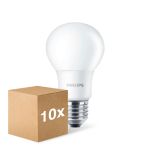 Multipack 10x Philips Corepro LEDbulb E27 Pear Frosted 8W 806lm - 827 Extra Warm White | Replaces 60W
