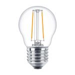 Philips Corepro LEDluster E27 Ball Filament Clear 2W 250lm - 827 Extra Warm White | Replaces 25W