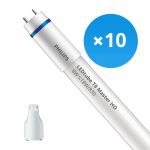 Multipack 10x Philips LEDtube T8 MASTER (EM Mains) High Output 8W 1000lm - 830 Warm White | 60cm - Replaces 18W