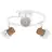 Ledvance LED Decor Spot Cork Steel Spiral White 10W 690lm - 827 Extra Warm White | Dimmable