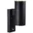 Nordlux Tin Wall Light Metal Black Up & Down | Suitable for 2x GU10 - With Sensor 
