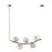 Emibig Pendant Ritz Steel Black | Suitable for 5x E14 - Max 10W