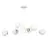 Emibig Pendant Ognis Steel White | Suitable for 6x E27 - Max 10W