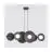 Emibig Pendant Volum Steel Black | Suitable for 6x G9 - Max 8W