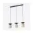 Emibig Pendant Ego Steel Brown | Suitable for 3x E14 - Max 10W