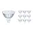 Multipack 10x Philips Corepro LED Spot GU5.3 MR16 4.4W 345lm 36D - 827 Extra Warm White | Replaces 35W