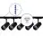 Complete Set 1-Phase Rail 2 Meter Black | incl. 5x Spot + GU10 2700K 3W Dimmable + End Cap, Power Connector and I-Connector