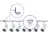 Complete Set 1-Phase Rail L 1,5 x 1,5 Meter White | incl. 7x Spot + GU10 2700K 3W Dimmable + End Cap, Power Connector and L -Connector
