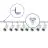 Complete Set 1-Phase Rail L 1,5 x 1,5 Meter White | incl. 8x Spot + GU10 2700K 3W Dimmable + End Cap, Power Connector and L -Connector