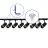 Complete Set 1-Phase Rail L 1 x 2 Meter Black | incl. 8x Spot + GU10 2700K 3W Dimmable + End Cap, Power Connector and L -Connector
