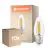 Multipack 10x Ledvance Classic LED E27 Candle Filament Clear 3.4W 470lm - 827 Extra Warm White | Dimmable - Replaces 40W