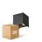 Duopack D'Lite LED Wall Light Elingen Aluminium Black 4.9W 290lm - 830 Warm White | Motion Sensor