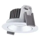 Ledvance LED  SPOT ADJUST Aluminium Silver 8W 680lm 36D - 930 Warm White | Cutout 68mm - IP20 - Best Colour Rendering -  Dimmable