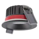 Ledvance LED  SPOT FIRE RATED Aluminium Black 8W 640lm 36D - 927 Extra Warm White | Cutout 68mm - IP65 - Best Colour Rendering -  Dimmable