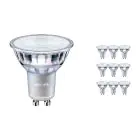 Multipack 10x Philips MASTER Value LEDspot GU10 PAR16 4.9W 365lm 60D - 930 Warm White | Best Colour Rendering - Dimmable - Replaces 50W