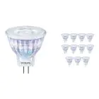 Multipack 12x Philips Corepro LEDspot GU4 MR11 2.3W 184lm 36D - 827 Extra Warm White | Replaces 20W