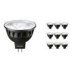 Multipack 10x Philips Master LEDspot GU5.3 MR16 6.7W 440lm 36D - 930 Warm White | Best Colour Rendering - Dimmable - Replaces 35W