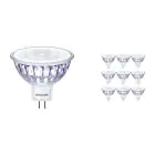 Multipack 10x Philips Corepro LEDspot GU5.3 MR16 7W 621lm 36D - 827 Extra Warm White | Replaces 50W