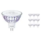 Multipack 10x Philips Master Value LEDspot GU5.3 MR16 7.5W 660lm 60D - 940 Cool White | Best Colour Rendering - Dimmable - Replaces 50W