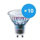 Multipack 10x Philips MASTER LEDspot ExpertColor GU10 PAR16 5.5W 400lm 36D - 940 Cool White | Best Colour Rendering - Dimmable - Replaces 50W