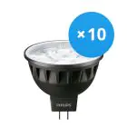 Multipack 10x Philips Master LEDspot GU5.3 MR16 7.5W 500lm 24D - 930 Warm White | Best Colour Rendering - Dimmable - Replaces 50W