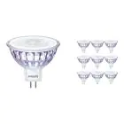 Multipack 10x Philips Master Value LEDspot GU5.3 MR16 7.5W 660lm 36D - 940 Cool White | Best Colour Rendering - Dimmable - Replaces 50W