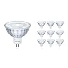 Multipack 10x Philips Corepro LEDspot GU5.3 MR16 4.4W 345lm 36D - 827 Extra Warm White | Replaces 35W