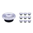 Multipack 10x Noxion Lucent LED Spot G53 AR111 12W 600lm 40D - 927 Extra Warm White | Best Colour Rendering - Replaces 50W