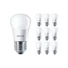 Multipack 10x Philips Corepro LEDluster E27 Ball Frosted 5W 470lm - 827 Extra Warm White | Replaces 40W