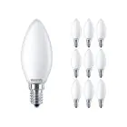 Multipack 10x Philips Corepro LEDcandle E14 Frosted 2.2W 250lm - 827 Extra Warm White | Replaces 25W