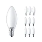 Multipack 10x Philips Corepro LEDcandle E14 Frosted 4.3W 470lm - 827 Extra Warm White | Replaces 40W