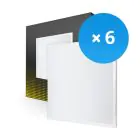 Multipack 6x LED Panel Backlit 36W 3240lm - 840 Cool White | 60x60cm - UGR 