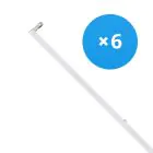 Multipack 6x LED Batten Click T8 | Suitable for 120cm LED Tube 
