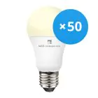 Multipack 50x WIZ Smart Wifi E27 Pear Frosted 9W 806lm - 827 Extra Warm White | Dimmable - Replaces 60W