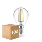 Multipack 10x Philips Master Value LEDluster E14 Ball Filament Clear 3.4W 470lm - 927 Extra Warm White | Best Colour Rendering - Dimmable - Replaces 40W