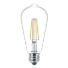 Philips Corepro LEDbulb E27 Edison Filament Clear 7W 806lm - 827 Extra Warm White | Replaces 60W