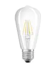 Ledvance Classic LED E27 Edison Filament Clear 5.8W 806lm - 927 Extra Warm White | Best Colour Rendering - Dimmable - Replaces 60W